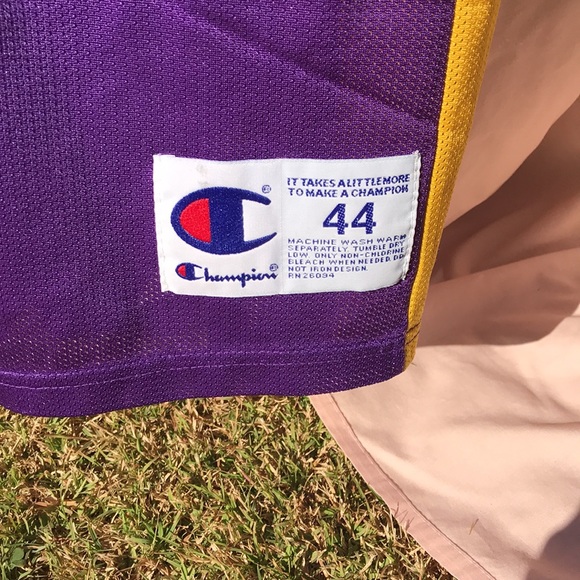 KOBE !!! Kobe Bryant Basketball Jersey by Champion road purple EUC - Picture 3 of 5